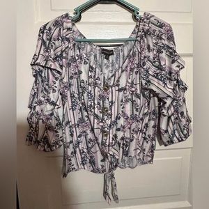 Flowered print shirt